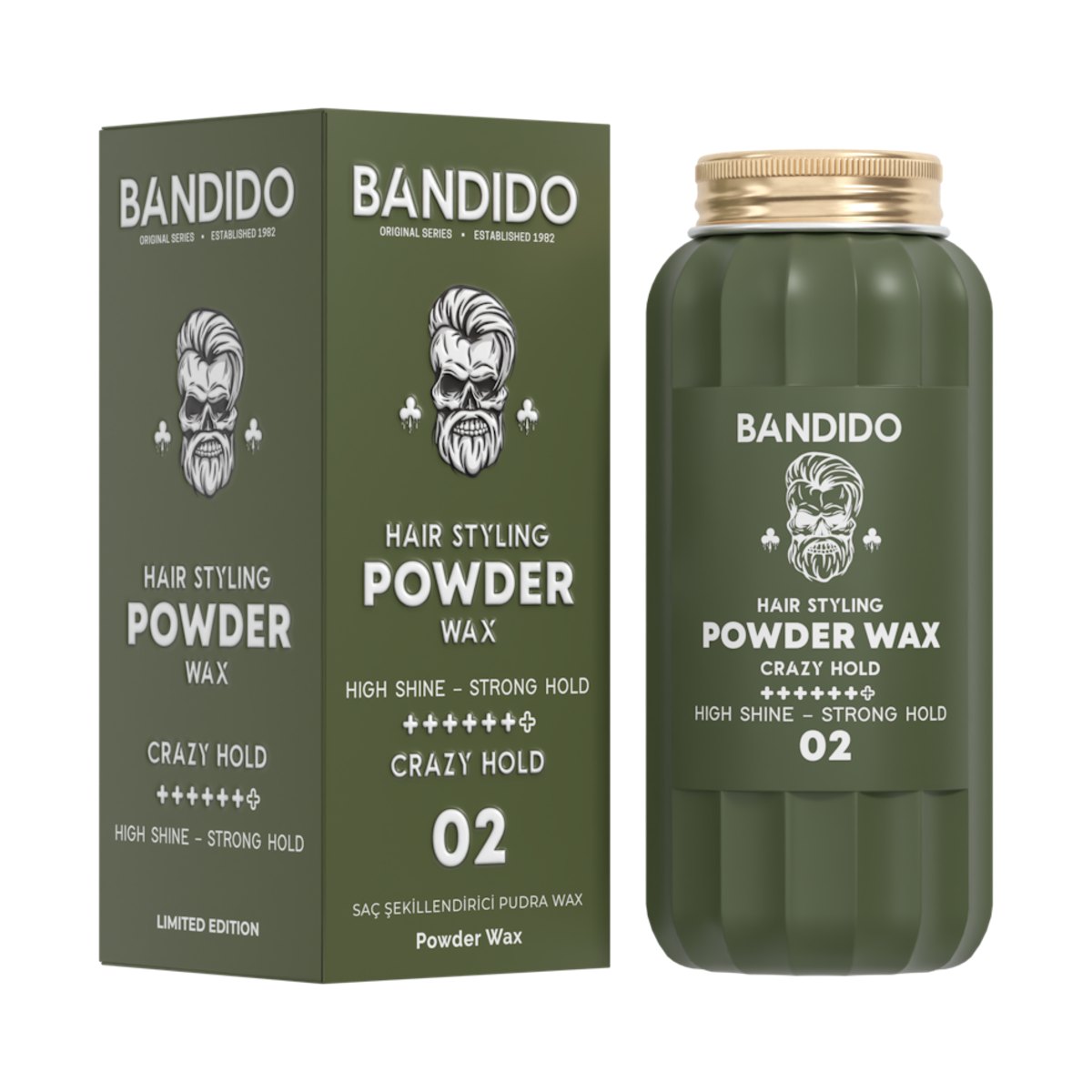Cera em Pó Crazy Hold Green 30 g – BANDIDO