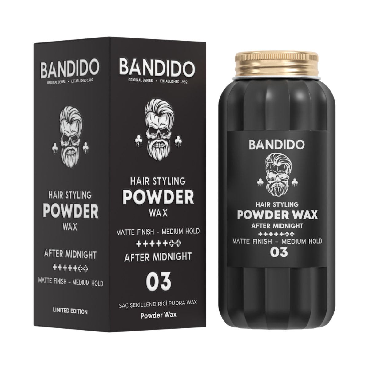 Cera em Pó Midnight Black 30 g – BANDIDO