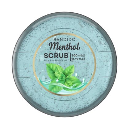 FACE SCRUB (ESFOLIANTE FACIAL COM EXTRATO DE MENTOL) BANDIDO 500ML